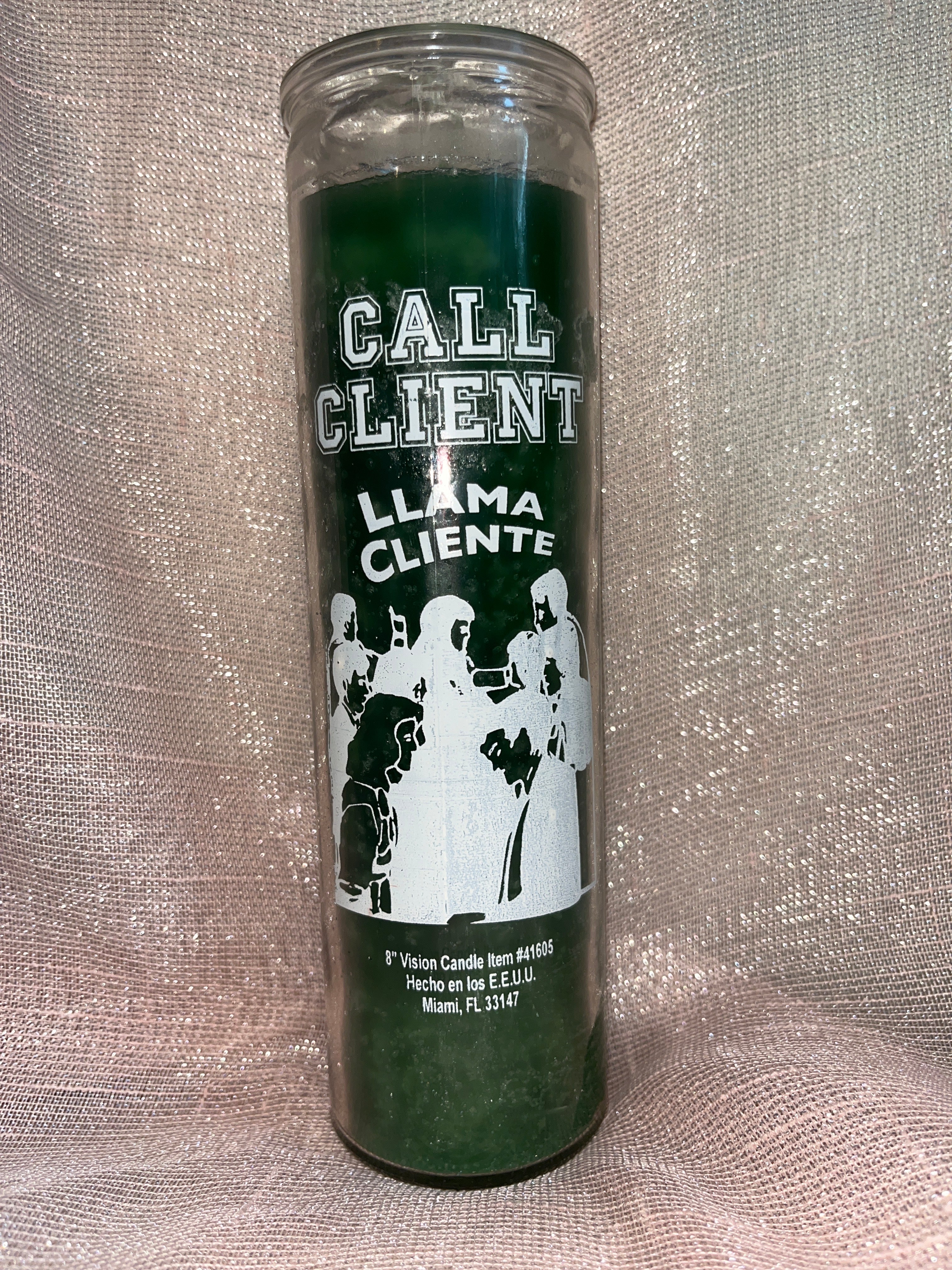 Call Client (Llama Cliente) Fixed Candle- Hoodoo, Voodoo, Santeria
