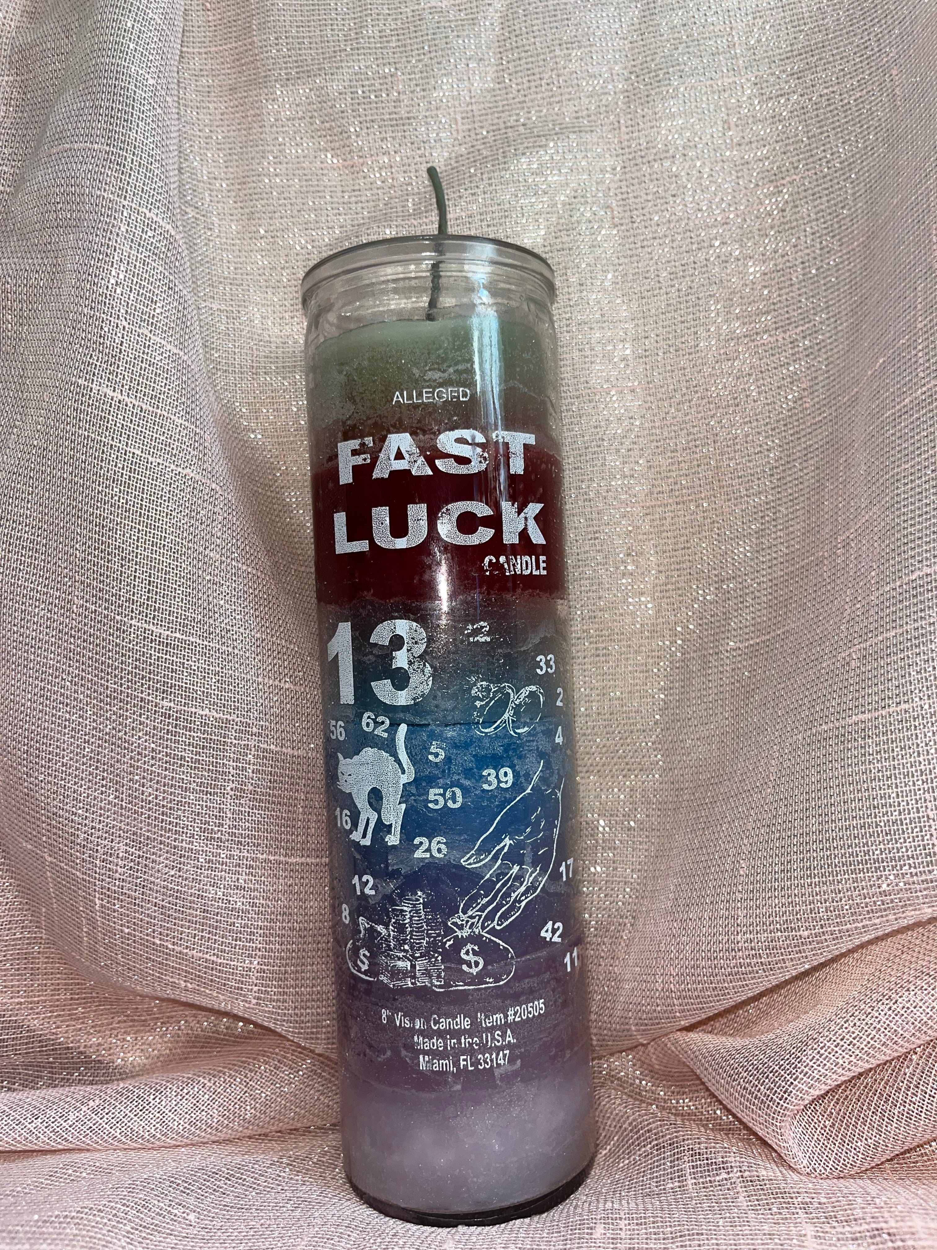 Fast Luck Candle - Fixed Candle for Hoodoo Voodoo Santeria