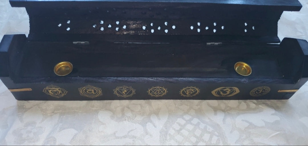 7 chakra incense burner box