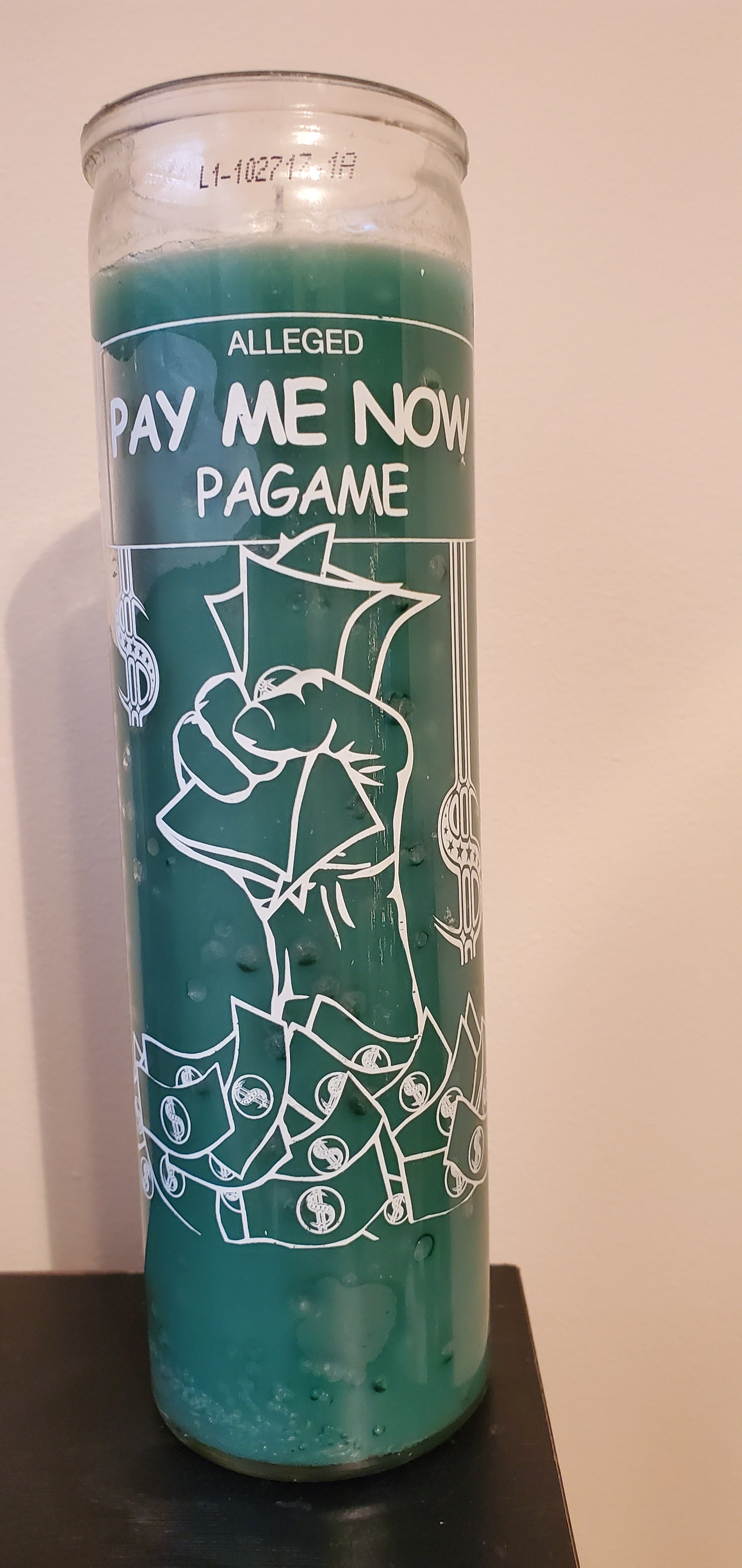 "Pay Me Now" pagame Candle - Fixed Candle for Hoodoo Voodoo Santeria