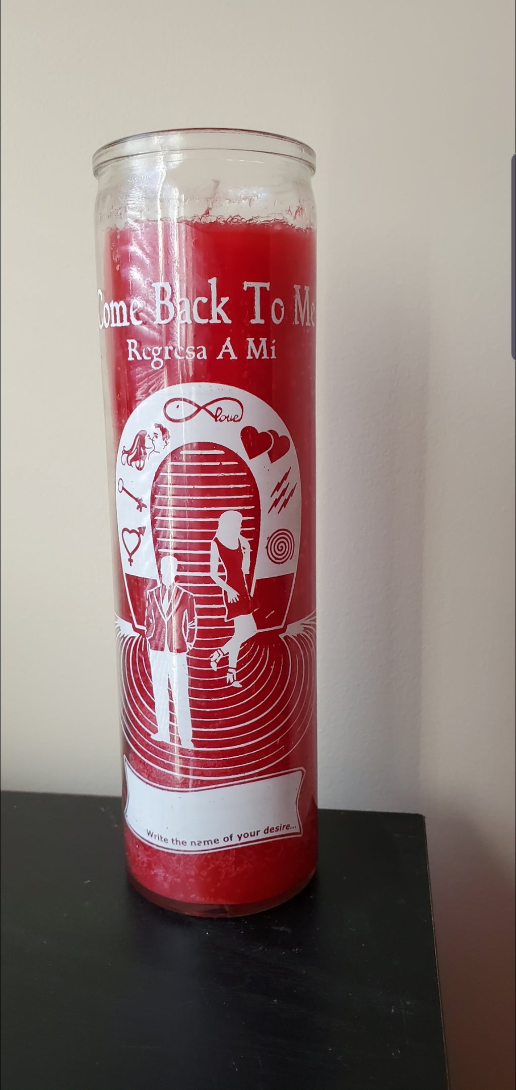 "Come Back to Me" Candle- Fixed Candle- Hoodoo Voodoo Santeria Pagans
