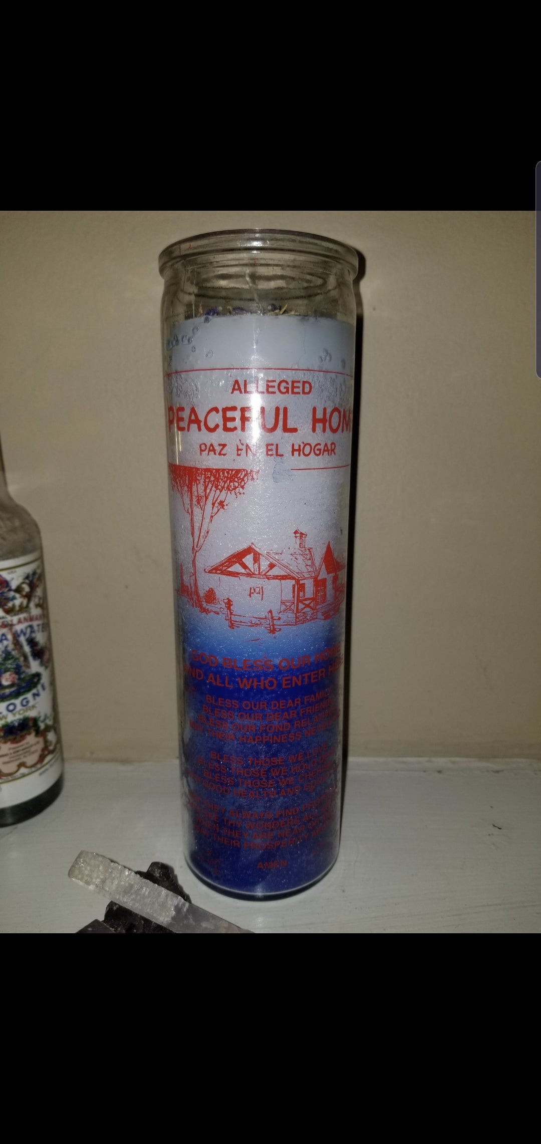 Peaceful Home Candle- Fixed Candle for Hoodoo Voodoo Santeria