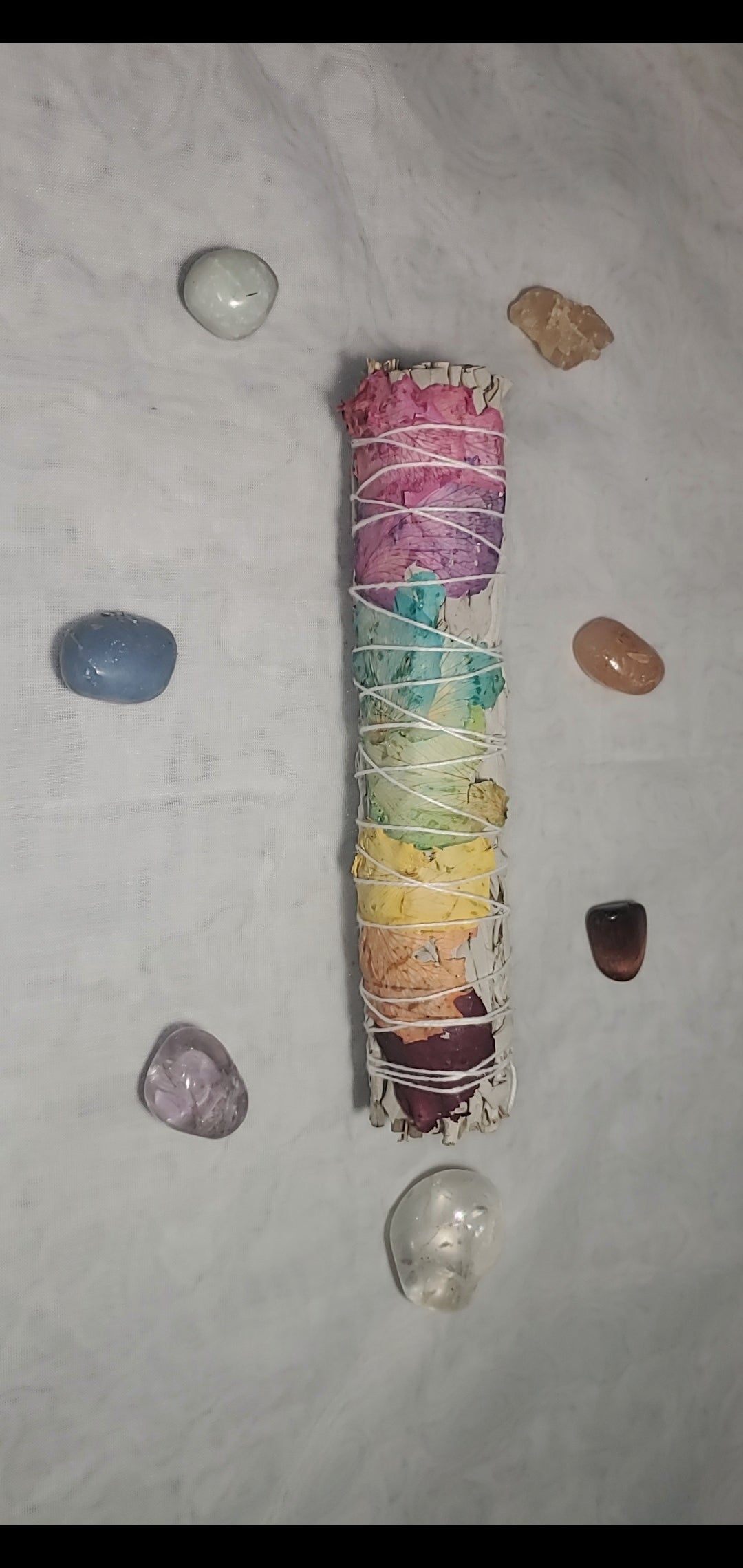 Small Chakra Sage Stick - 4" Sage Bundle